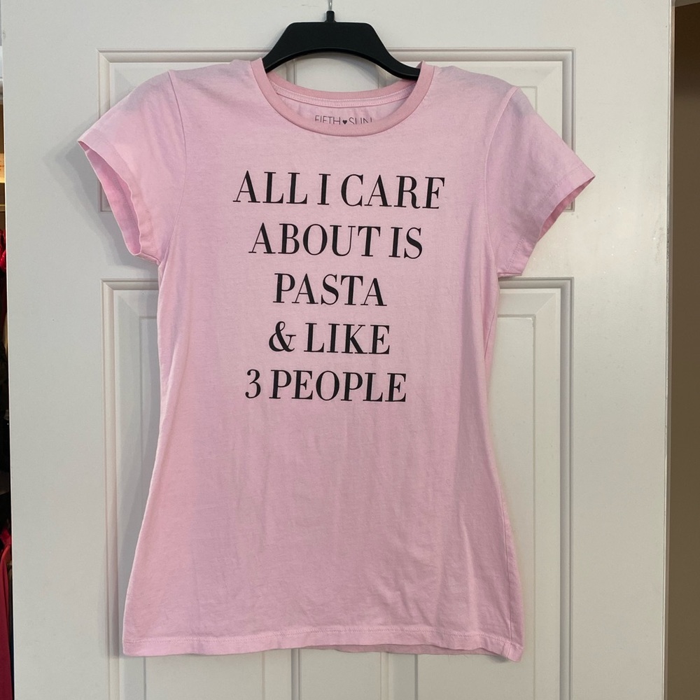 SOLD - Fifth Sun XL light pink short sleeve t-shirt